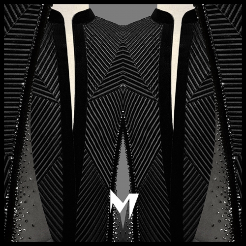 Velvet Striped Short Sleeve Shirt #M001